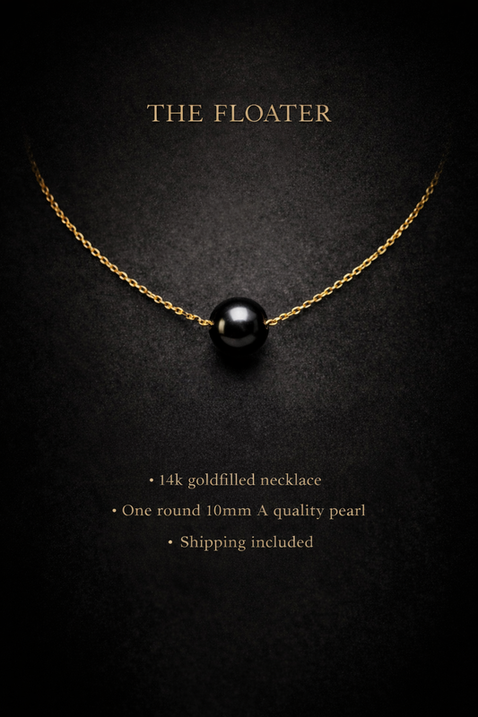 14-karätige vergoldete Floater-Halskette – „The Floater“